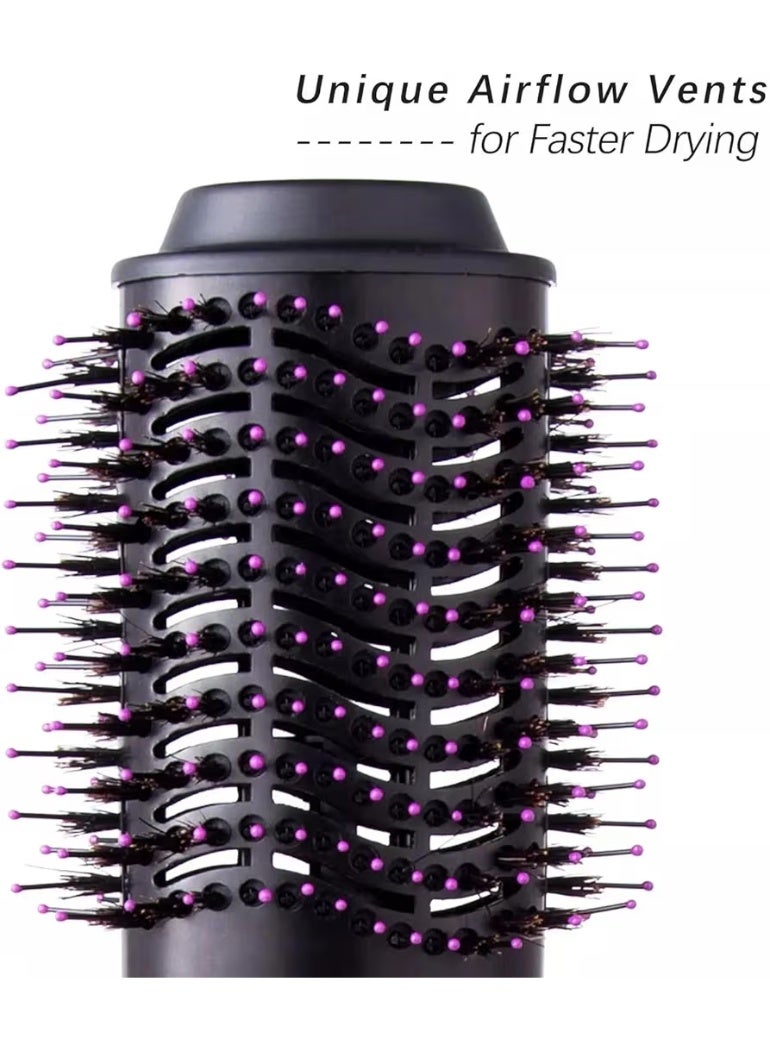 مشط تجفيف وفك تشابك الشعر بخطوة واحدة مع مجفف – أسود/وردي، 35 × 10 سمOne-Step Hair Blow Tangle Comb And Dryer Black/Pink 35 x 10centimeter - Image 5