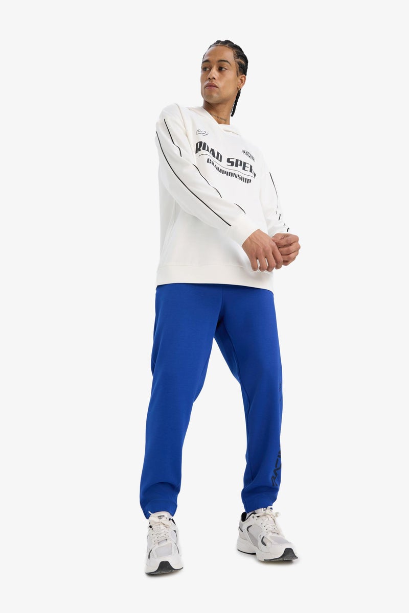 DeFacto Blue Man Standard Fit Scuba Fabric Elastic Band Jogger Casual - Image 2