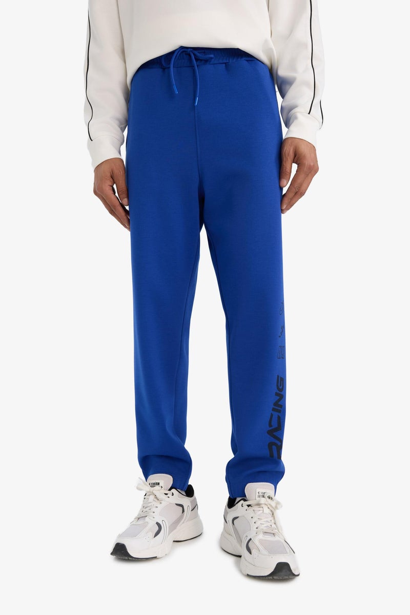 DeFacto Blue Man Standard Fit Scuba Fabric Elastic Band Jogger Casual - Image 4