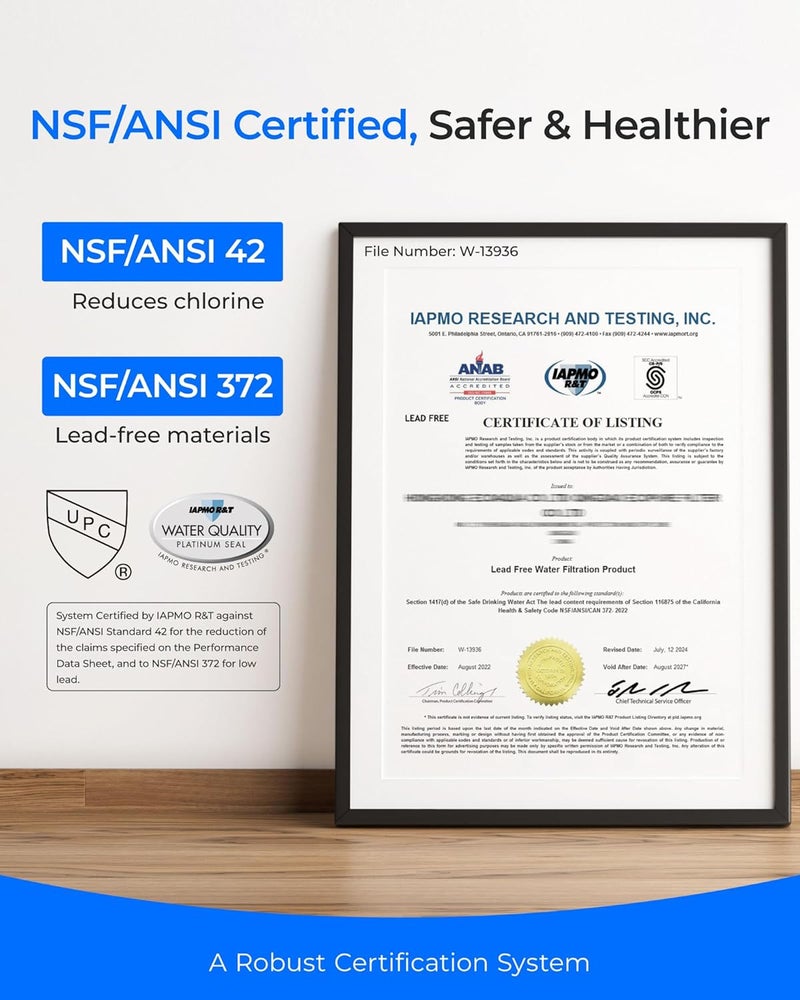 Waterdrop 10UE-SC Under Sink Water Filter for Instant Hot and Cold Water Dispenser System, Anti-Scaling, Reduces PFAS, PFOA/PFOS, Lead, Chlorine, Bad Taste & Odor, 11000 Gallons - Image 4