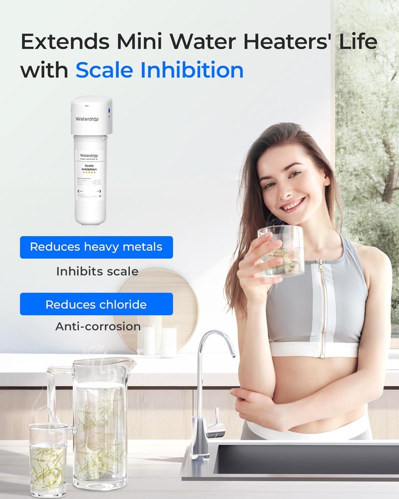 Waterdrop 10UE-SC Under Sink Water Filter for Instant Hot and Cold Water Dispenser System, Anti-Scaling, Reduces PFAS, PFOA/PFOS, Lead, Chlorine, Bad Taste & Odor, 11000 Gallons - Image 3