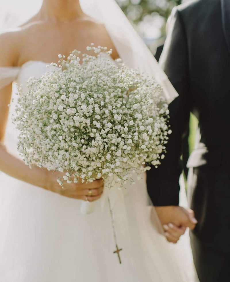 JIFTOK Babys Breath Artificial Flowers, 24 Pcs Fake Flowers Gypsophila Bouquet Fall Flowers Artificial for Decoration, Real Touch Silk Flower for Wedding Christmas DIY Party Home Garden Office(White) - Image 3
