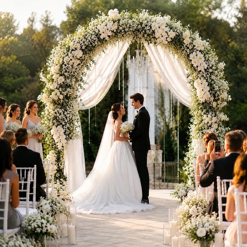 JIFTOK Babys Breath Artificial Flowers, 24 Pcs Fake Flowers Gypsophila Bouquet Fall Flowers Artificial for Decoration, Real Touch Silk Flower for Wedding Christmas DIY Party Home Garden Office(White) - Image 5