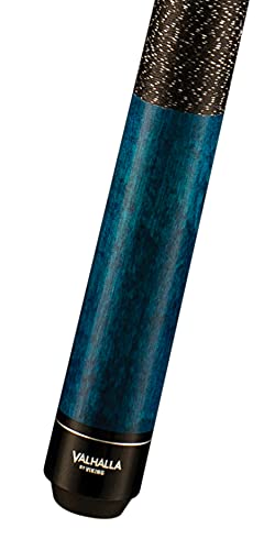 Viking Valhalla 100 Series with Irish Linen Wrap 2 Piece 58 Pool Cue Stick VA113 18oz Blue - Image 3