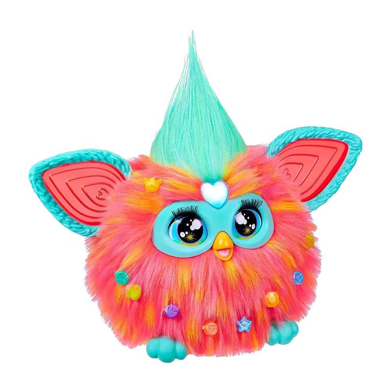 Furby فوربي كن صديقي المفضل؟ لعبة قماشية تفاعلية كورال (15 سم) - Image 2