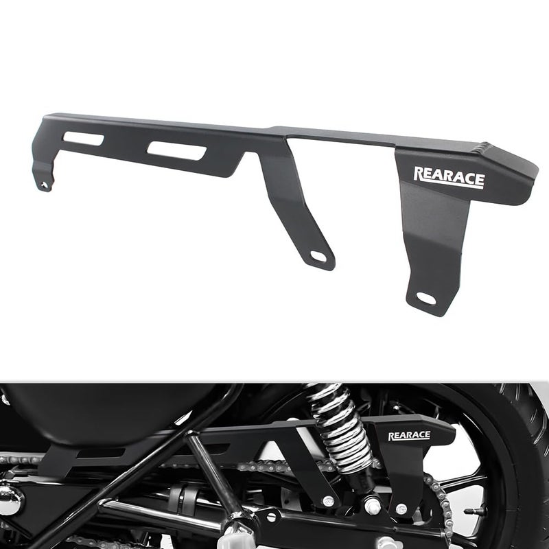 Generic REARACE Motorcycle Sprocket Chain Guard Protector Cover Fit for Royal Enfield Meteor 350 2021-2024, 350 Classic Reborn 2022-2024, 350 Bullet 2023-2024  - Image 1
