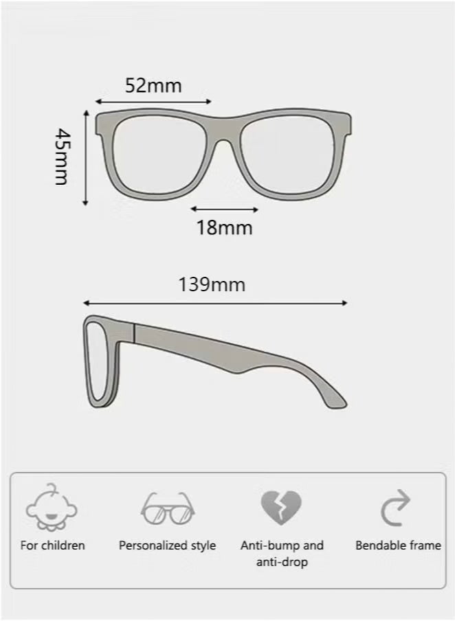 Lemon Kids Blue Light Blocking Glasses, Anti Eyestrain Computer Glasses, Gaming Eyewear UV400 Protection with Light Weight Metal Frame for Boys Girls and Children Age 3-12, Silver - Image 3