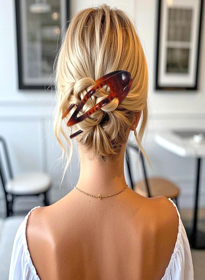 yeabwps 4 Pcs Flat Hair Claw Clips for Women French Clip for Women Thin and Thick Hair Stylish Lay Down Clips Large Alligator Clips Strong Hold No Slip Hair Barrettes - Image 5