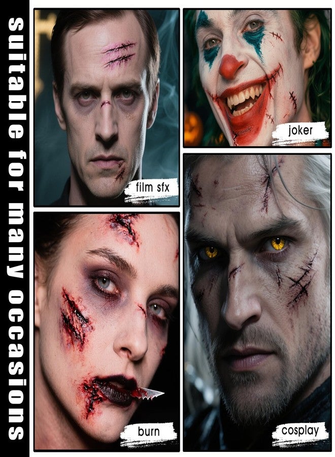 La Catrina Rigid Collodion and Remover Kit, Professional Collodion Scar Liquid & Remover Combo Kit, Quick Dry Realistic Scarring Liquid for Halloween Fake Scars FX Makeup, Cosplay, Zombie, Joker, Film, Theater - Image 5