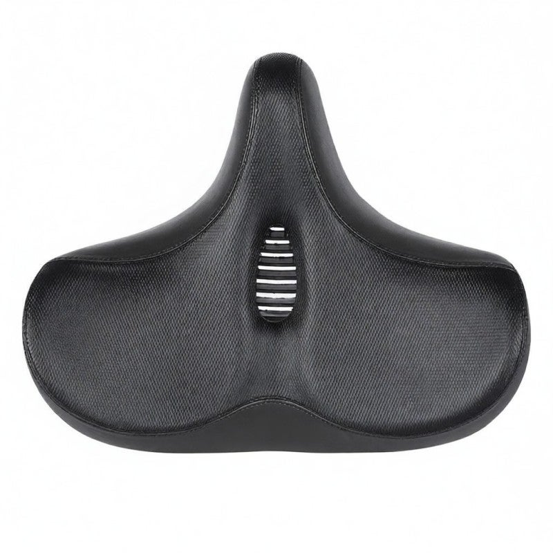 WEST BIKING Bicycle Saddle: Black Hollow Ergonomic Streamlined Design - Widen Cushion Double Shock Absorption Spring for Long Distance Cycling - Image 1