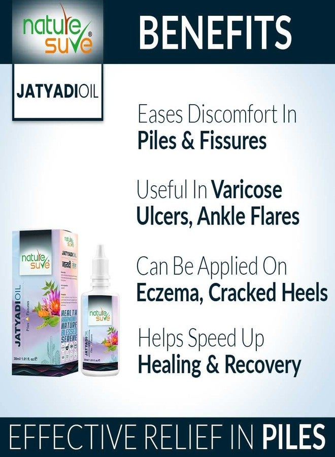 Nature Sure Jatyadi Oil for Piles and Fissures in Men & Women - 30ml - Image 2