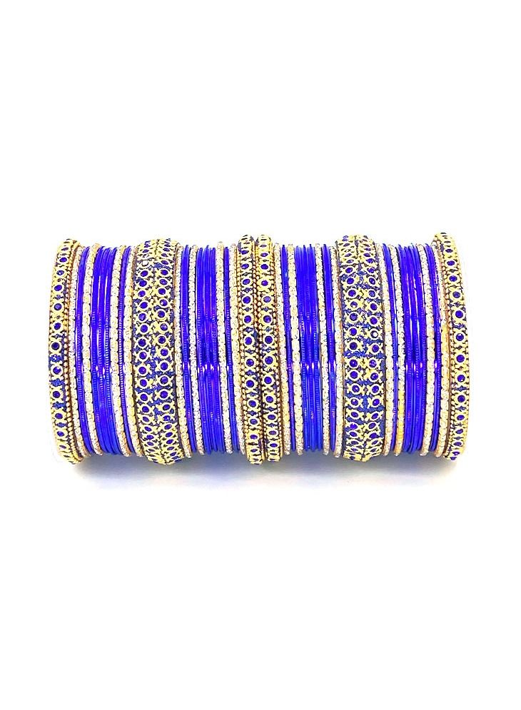 GOHONA Colorful Bangle Collection Beautifully Designed Indian Bollywood Style Alloy Metal Bangles for Kids Teenagers and Women - Image 2