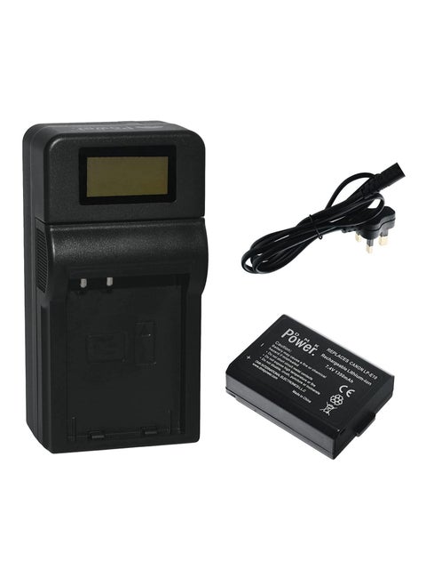 DMK Power LP-E10 1350mAh Battery with TC1000 Battery Charger Compatible With Canon EOS Rebel T3, T5, T6, T7, K X70, T100, EOS 1100D, EOS 1200D, EOS 1300D etc,