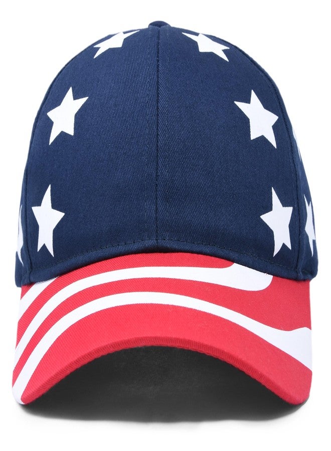 DALIX United States Hat Baseball Cap Snapback USA Flag Independence Day Memorial Veteran Army Military Red White Blue - Image 1