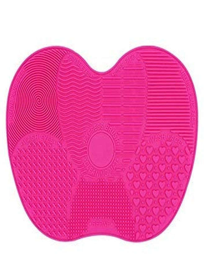 Fariox Silicone Makeup Brush Cleaning Mat Pad Makeup Brush Cleaner Glove Cosmetic Brush Cleaning Mat Portable Washing Tool Rose - Image 2