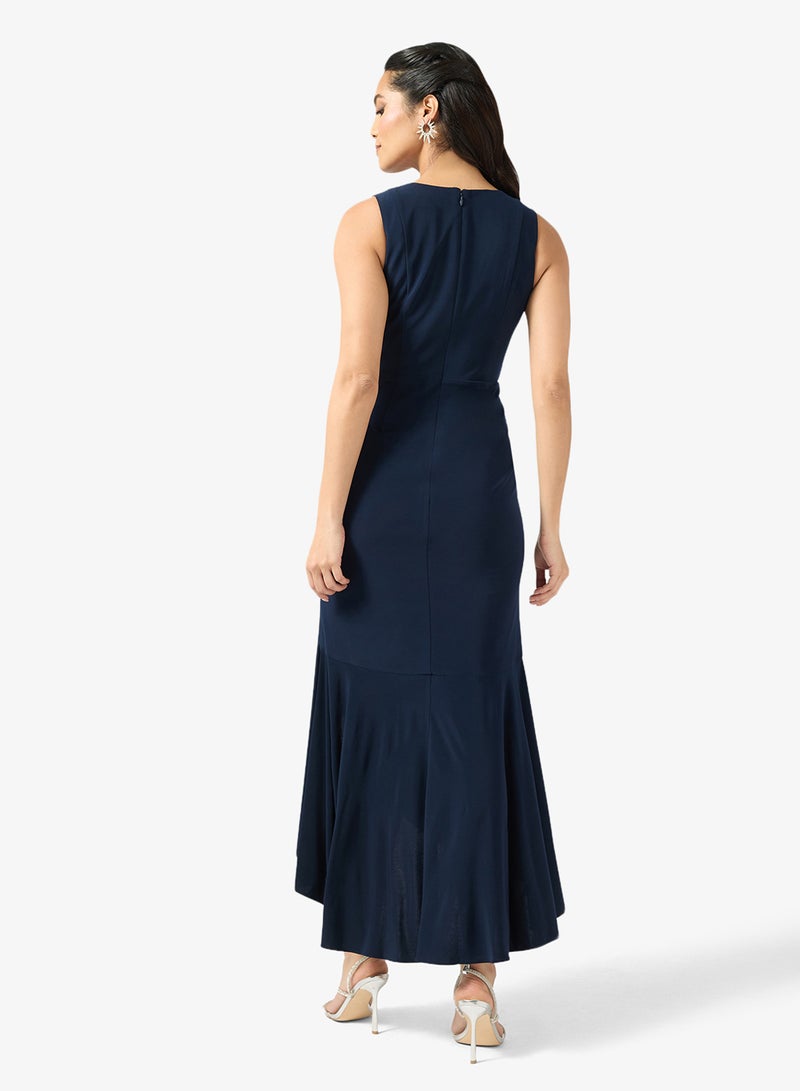 Adrianna Papell Asymmetric V-Neck Dress - Image 2