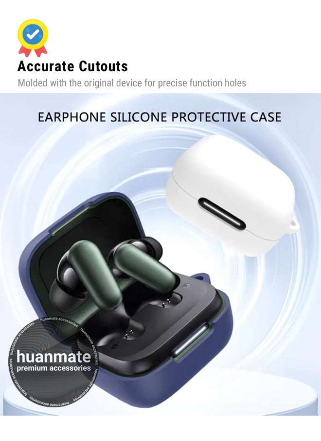 huanmate Anker SoundCore R50i NC Silicone Case Cover - Dark Blue - Made with Soft Silicone, Lightweight & Durable - Stylish Design, Accurate Cut-outs, Easy Installation & Removal  - Image 5