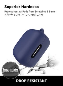 huanmate Anker SoundCore R50i NC Silicone Case Cover - Dark Blue - Made with Soft Silicone, Lightweight & Durable - Stylish Design, Accurate Cut-outs, Easy Installation & Removal  - Image 4