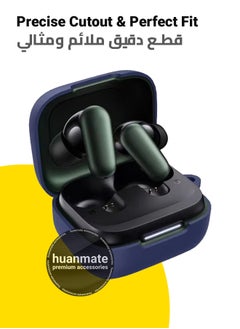 huanmate Anker SoundCore R50i NC Silicone Case Cover - Dark Blue - Made with Soft Silicone, Lightweight & Durable - Stylish Design, Accurate Cut-outs, Easy Installation & Removal  - Image 2