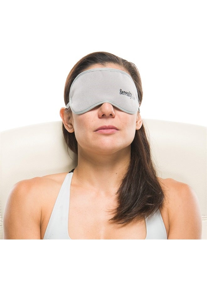 SERENITY2000 - Serenity 2000 | Magnetic Therapy Eye Mask for Improved Sleep, Pain Relief and Wellness - Contains 12 Magnets, Gray - Image 1