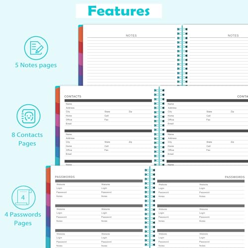 Tersus 2026 Monthly Planner - January 2026 - December 2026, 12 Months Planner Calendar 2026, 9" x 11", Colorful Monthly Tabs, Suitable for School & Work - Image 4