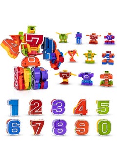 Lydaz Number Bots Toys For Kids, Number Robots Block, Preschool Learning Activities Games Toys, Toddlers Education Math Autism Stem Toys, Classroom Christmas Birthday Gifts For Boys 3 4 5 Years Old  - Image 1