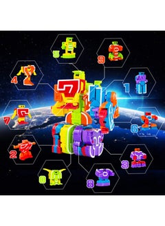 Lydaz Number Bots Toys For Kids, Number Robots Block, Preschool Learning Activities Games Toys, Toddlers Education Math Autism Stem Toys, Classroom Christmas Birthday Gifts For Boys 3 4 5 Years Old  - Image 3