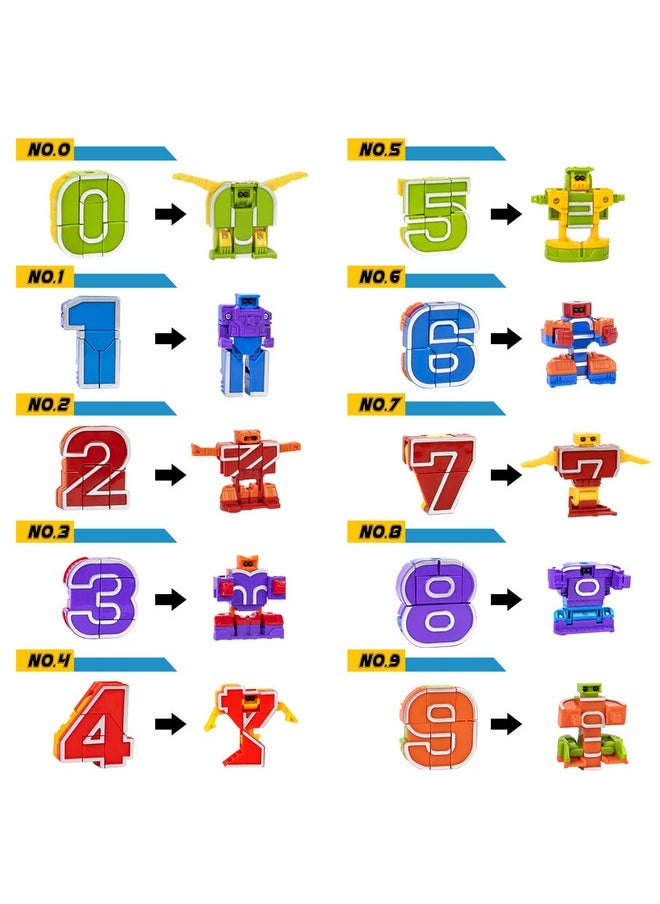 Lydaz Number Bots Toys For Kids, Number Robots Block, Preschool Learning Activities Games Toys, Toddlers Education Math Autism Stem Toys, Classroom Christmas Birthday Gifts For Boys 3 4 5 Years Old  - Image 2