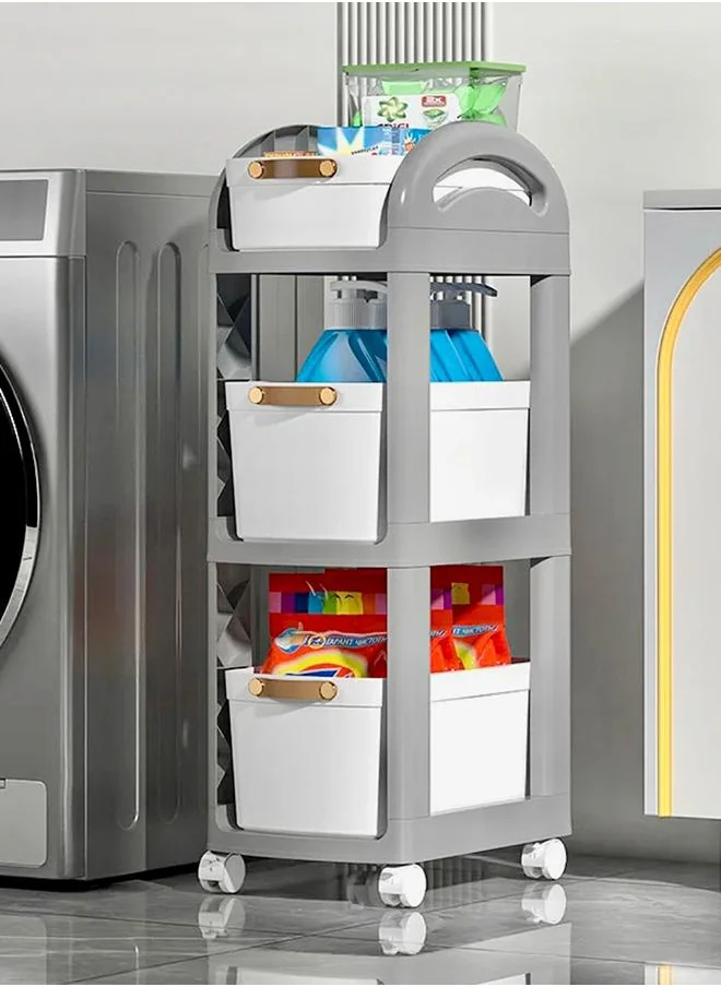 كويزيرا 3 LAYER  ROLLING ORGANISER WITH DRAWERS AND WHEELS