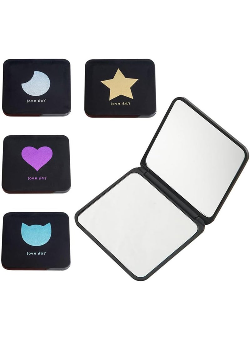 4 Pack Makeup Mirror with 2X Magnification, Plastic Double Sided Magnifying Mirro - Image 1