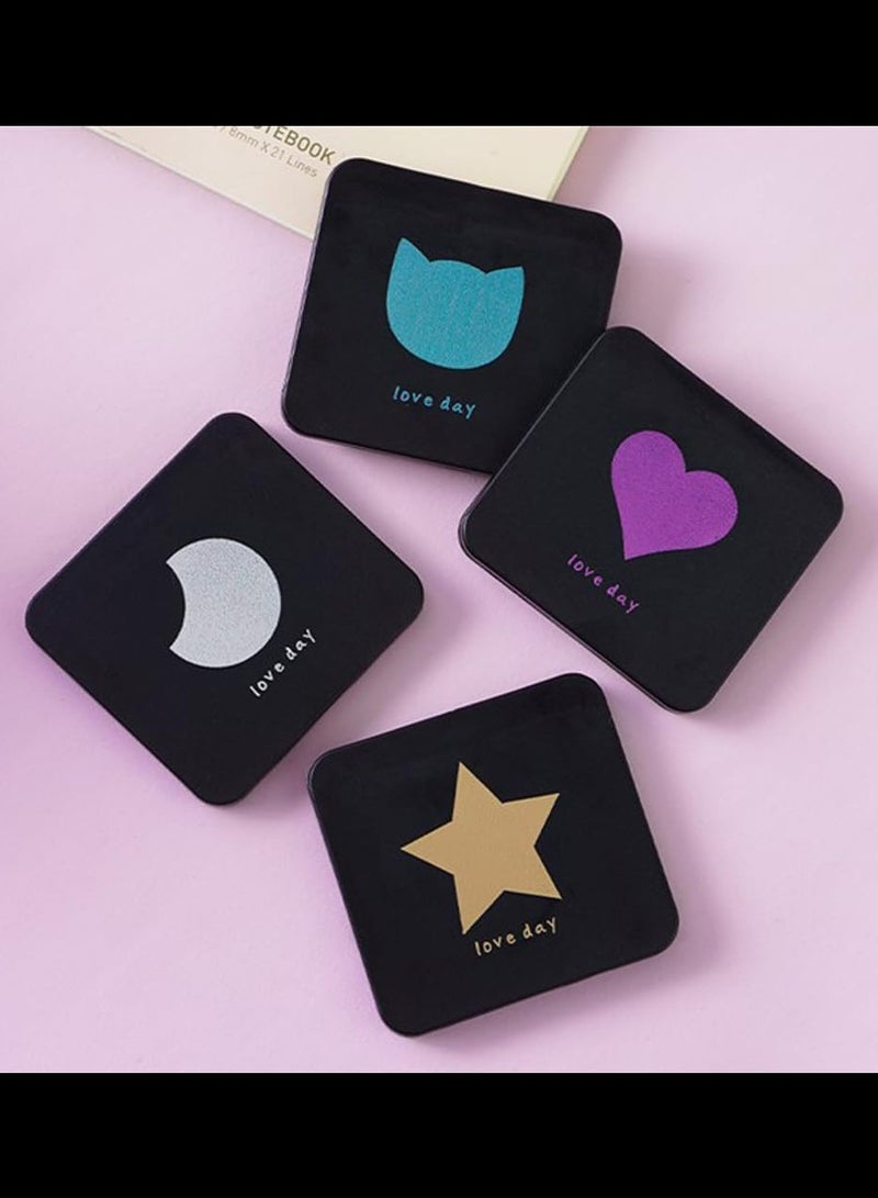 4 Pack Makeup Mirror with 2X Magnification, Plastic Double Sided Magnifying Mirro - Image 5