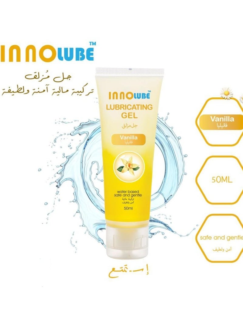 InnoLube Lubricating Gel Vanilla Water Based Safe And Gentle 50 ml  - Image 3