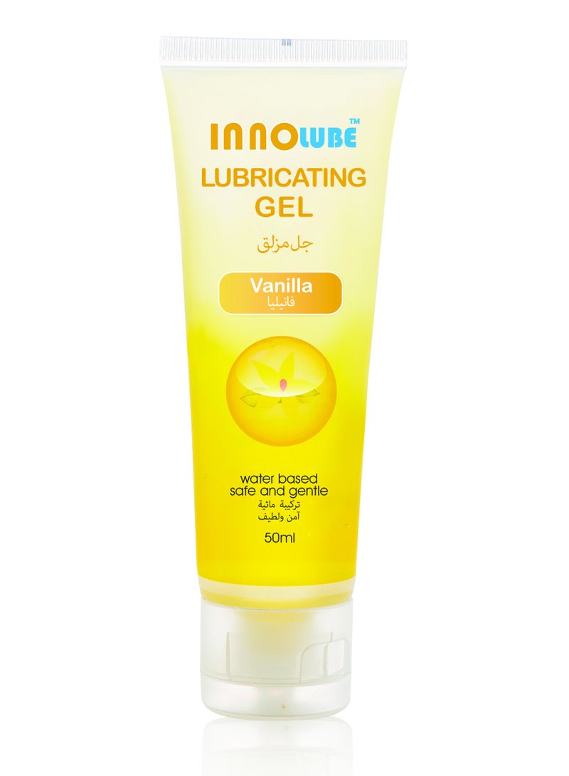 InnoLube Lubricating Gel Vanilla Water Based Safe And Gentle 50 ml  - Image 1