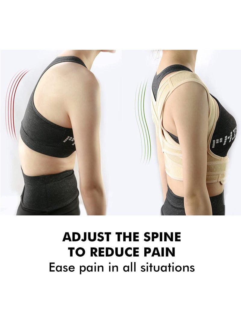 KASTWAVE Posture Corrector for Women and Men, Adjustable Breathable Back Straightener, Clavicle Support, Relax Neck, Shoulder, and Upper Back (L 31"-39") - Image 4