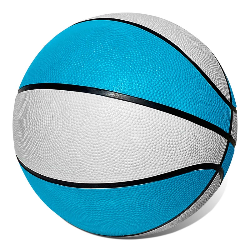 Botabee Official Size Pool Basketball - 9.4" Diameter, Size 7 Waterproof Basket Ball for The Pool - Textured Grip for in-Water or Outdoor Play - Compatible with Pool Basketball Hoops - White and Blue - Image 1
