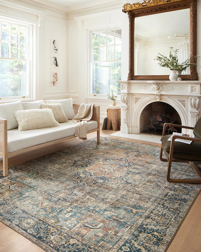 Loloi Margot Collection MAT-02 Terracotta/Lagoon 2'-6" x 11'-6" Runner Rug feat. CloudPile, No-Shed Easy Clean Large Patterned Area Rug for Living Room, Bedroom, Dining Area - Image 5