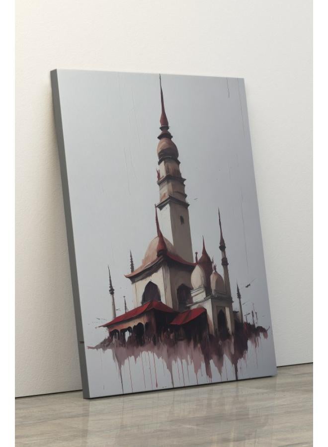 هوم جاليري لوحة مسجد بالفن الإسلامي مطبوعة على قماش جدار الفن 60x40 - Image 4