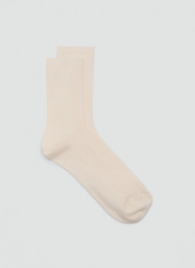 مانجو Ribbed cotton socks