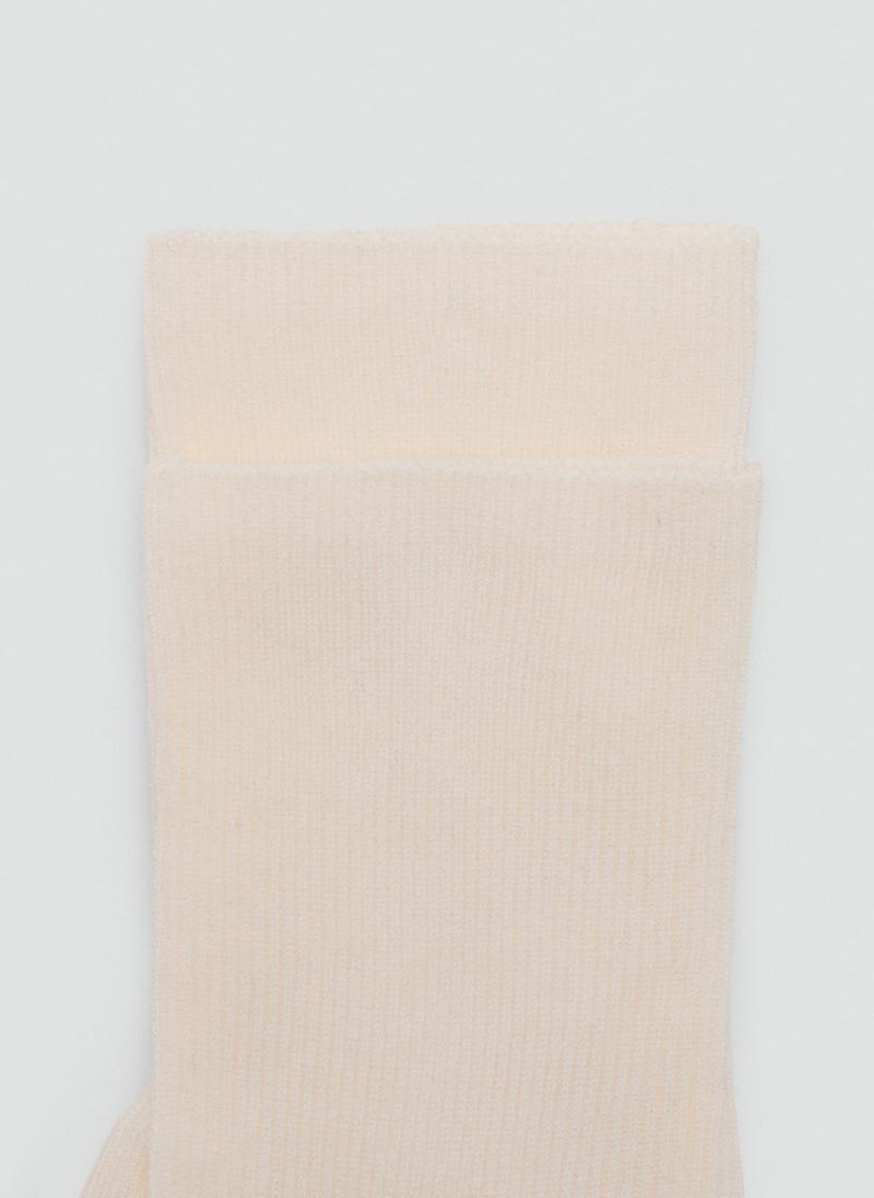 MANGO Ribbed cotton socks - Image 2