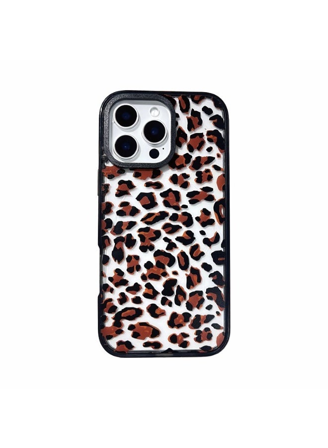 NIBEMINENT Sexy Brown Leopard Pattern Protective TPU Case Cover For iPhone 14 Pro Max Clear - Image 2