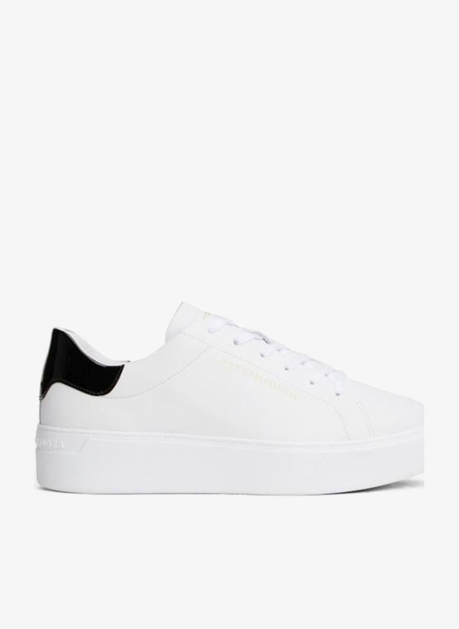 Tommy Hilfiger Chic Platform Cupsole Patent Trainers for Women - Image 1