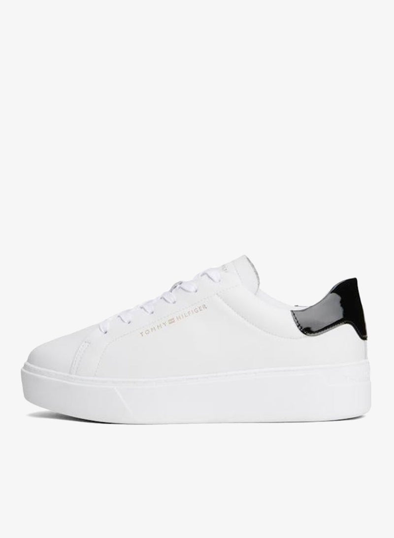 Tommy Hilfiger Chic Platform Cupsole Patent Trainers for Women - Image 2