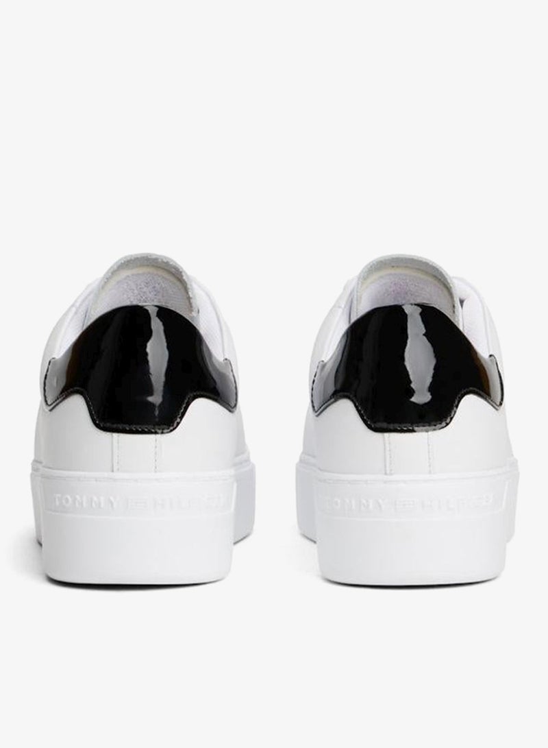 Tommy Hilfiger Chic Platform Cupsole Patent Trainers for Women - Image 4