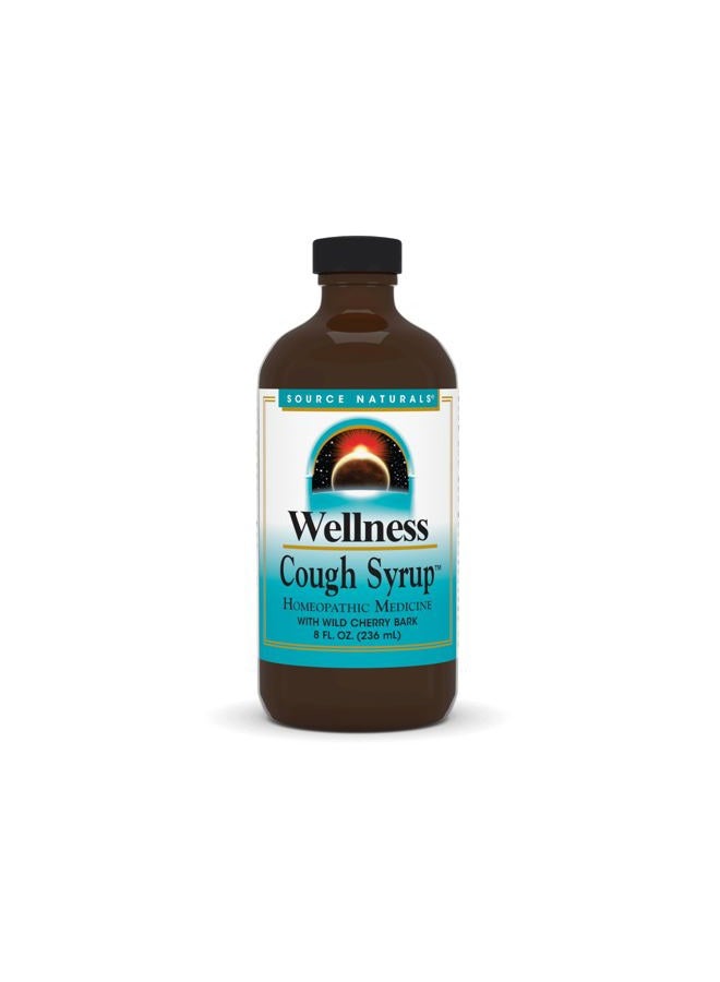 Source Naturals Wellness Cough Syrup with Wild Cherry Bark, 8 Fluid Ounces - Image 1