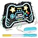 INNOLIFE Video Game Piata Party Supplies Piata with Blindfold and Bat Gaming Theme Piatas for Kids Birthday Party Decorations Blue - Image 2