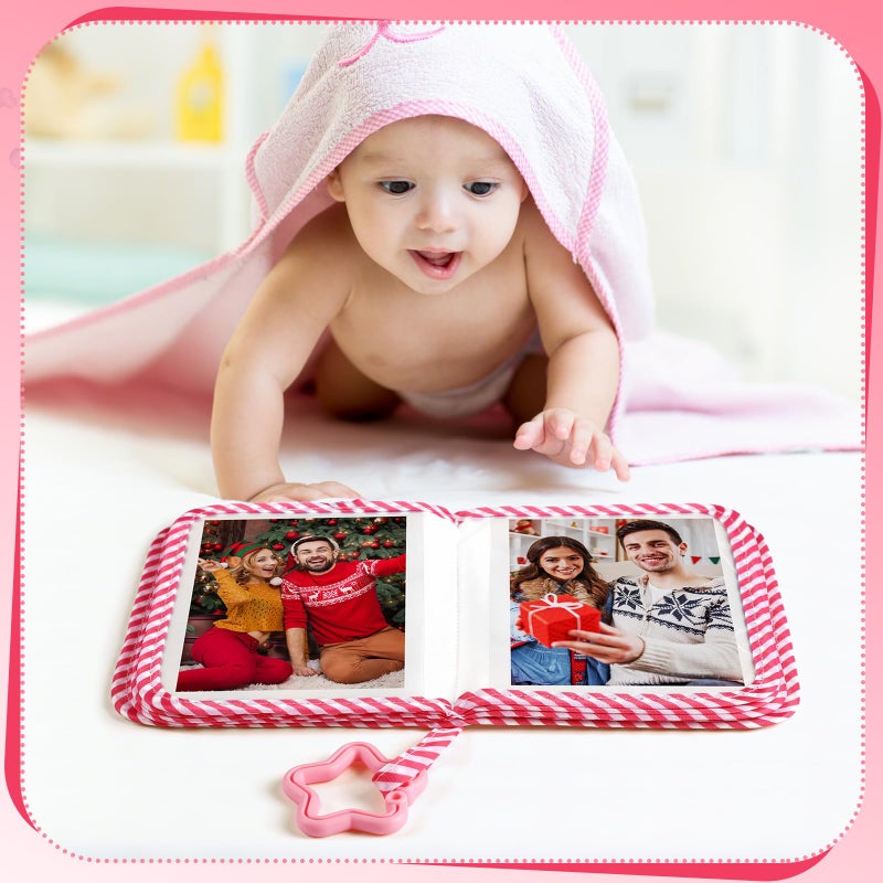 Fullhawl My First Family Album for Baby Holds 17 4x6 Pictures Baby Photo Album Soft Cloth Book for Kids Toddlers Family Memory Gift - Image 4