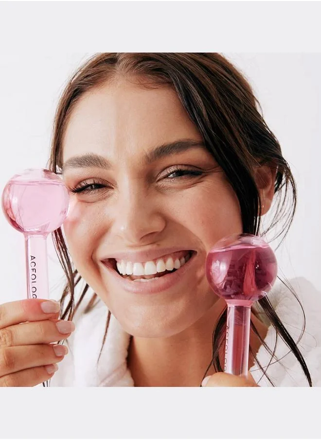 ACEOLOGY The Original Pink Ice Globe Facial Massager