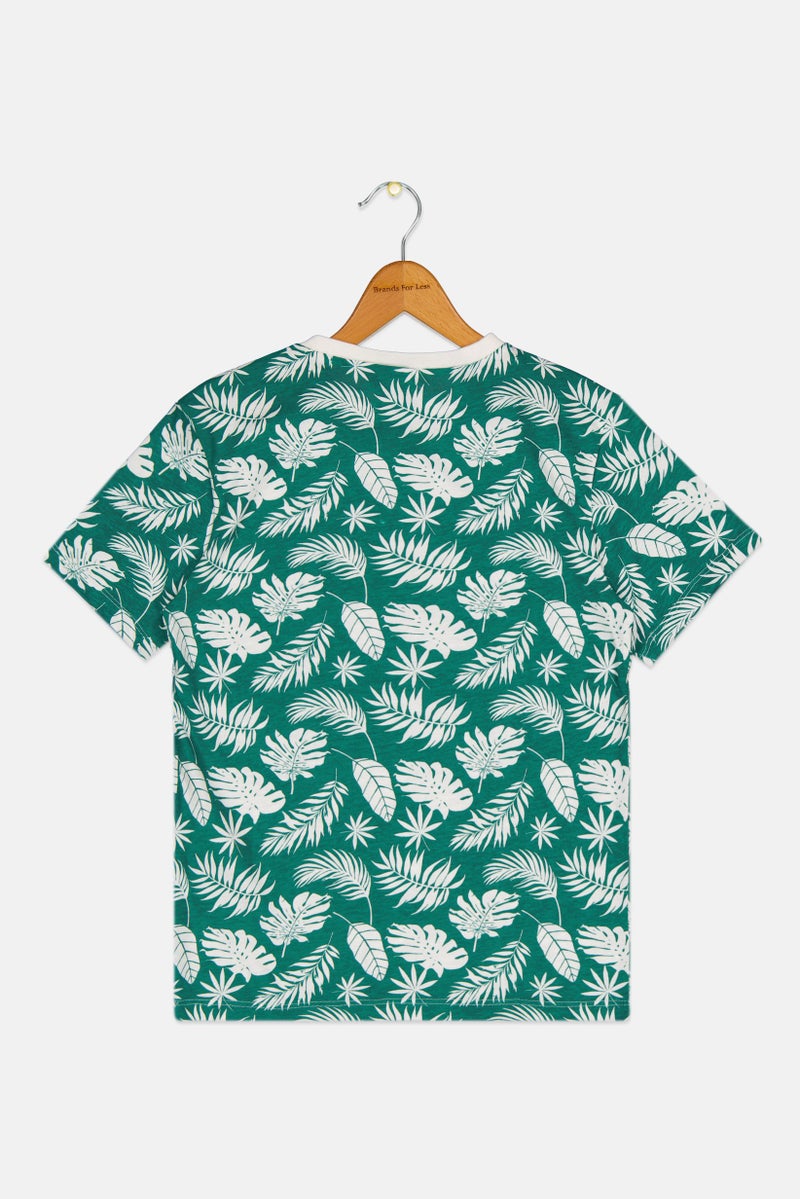 KOTON Kids Boy Crew Neck Short Sleeves Allover Print T-Shirt, Multicolor - Image 2