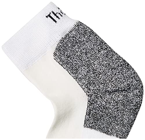 Thorlos LRXM Thin Cushion Running Crew Socks, White/Navy, Medium - Image 2