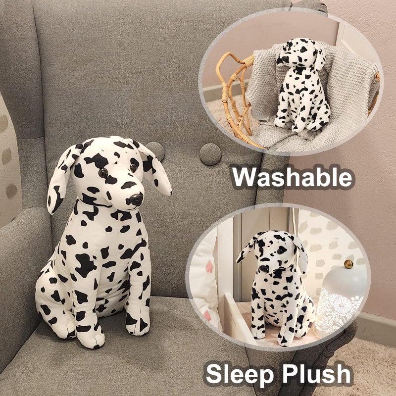 WEIGEDU Dalmatian Stuffed Animals, Stuffed Dalmatian, Stuffed Puppy Dog Plush Toys for Boy Girl Kids Birthday, 12 inches - Image 2